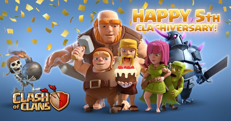 This week Clash of Clans is celebrating its 5th anniversary