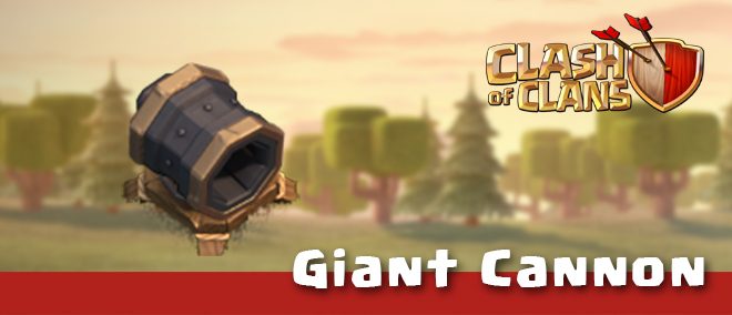 Giant Cannon has a range of 9 tiles